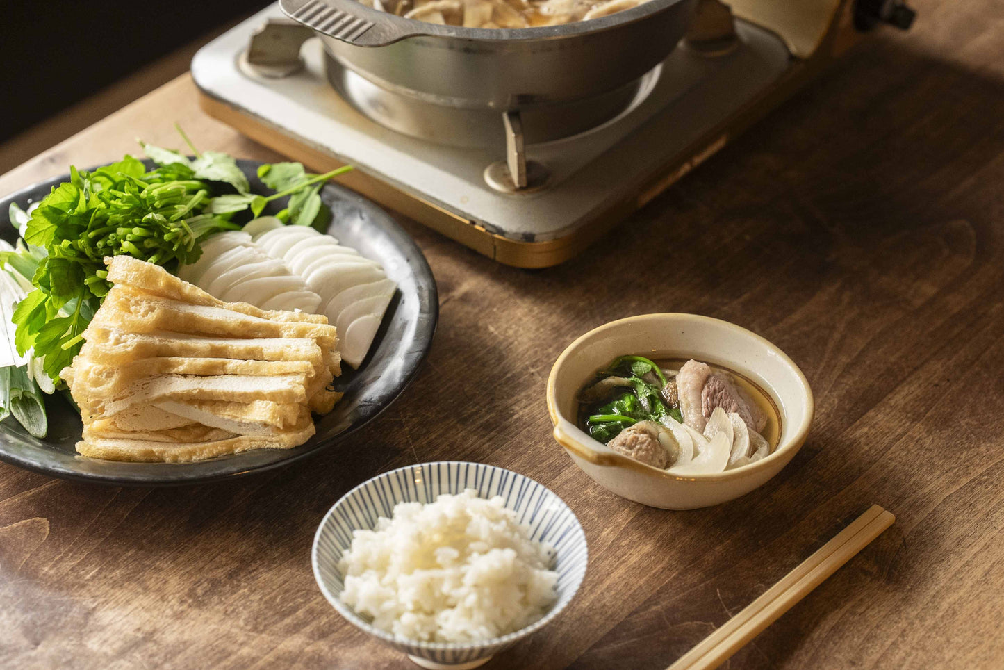 ごはんとおいしい鴨鍋セット