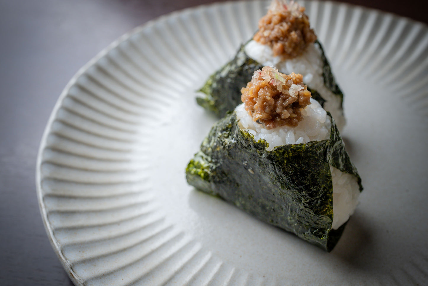 鴨みそのおにぎり