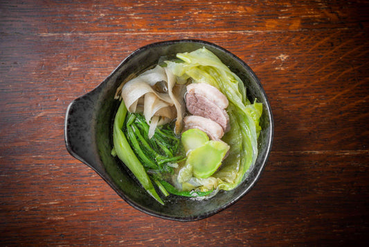 夏においしい鴨鍋「河内鴨のわさび鍋」が始まります。