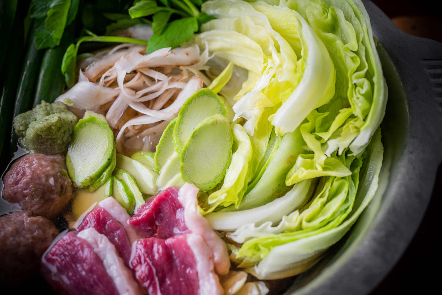［鴨鍋🍲とワイン🍷］わさび鍋とヴィーニョ・ヴェルデ.