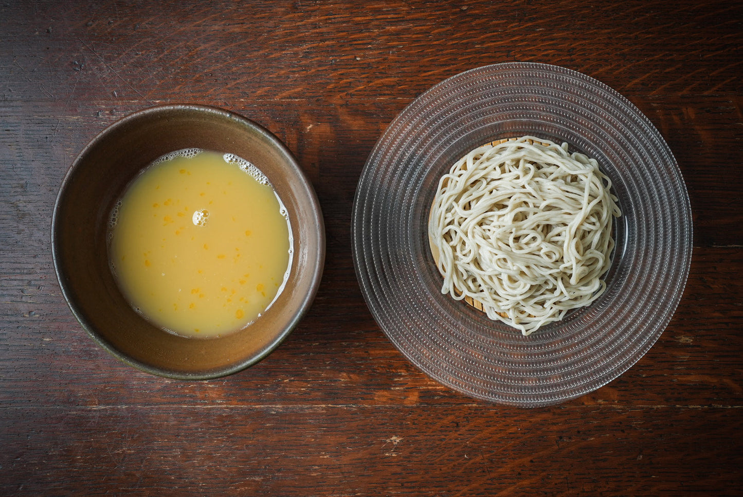 しめの〆蕎麦たまごつけ蕎麦です