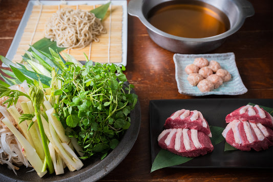 鴨鍋（クレソンと山うどの鴨鍋）ギフトにもオススメ。