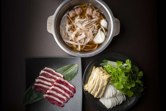 新玉ねぎと京あげの鴨鍋2人前セット