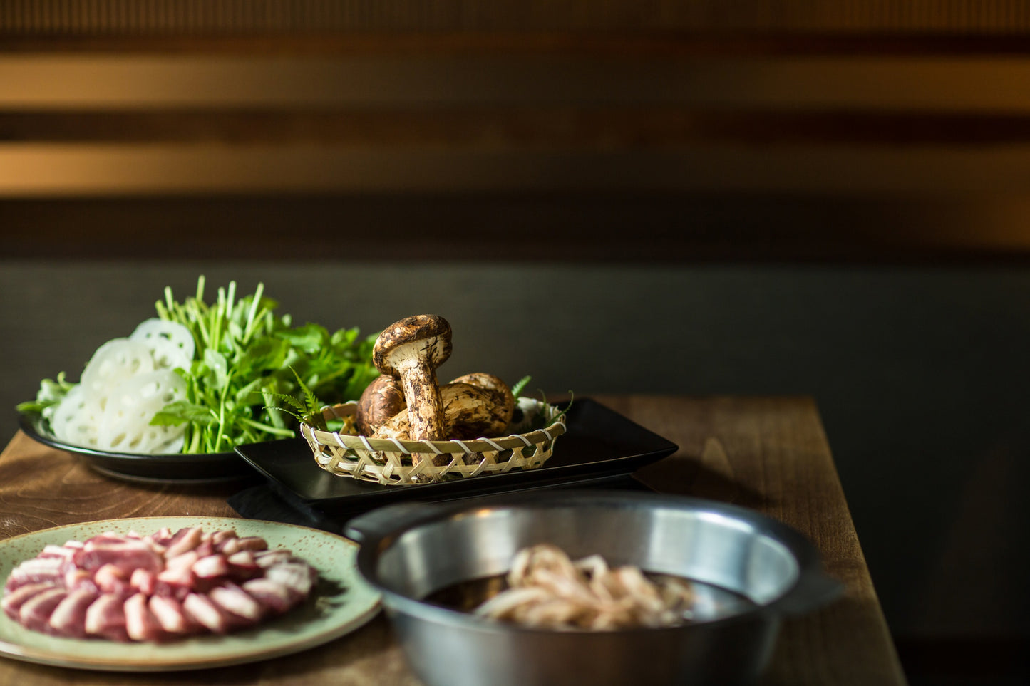 河内鴨の松茸鍋