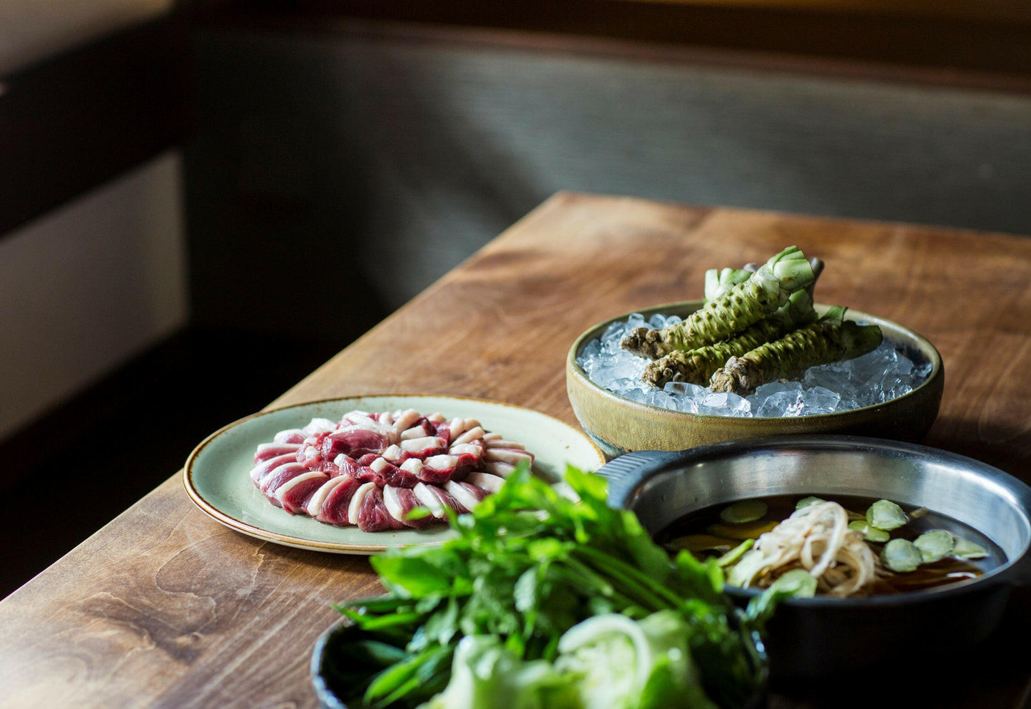 鴨鍋セット わさび鍋