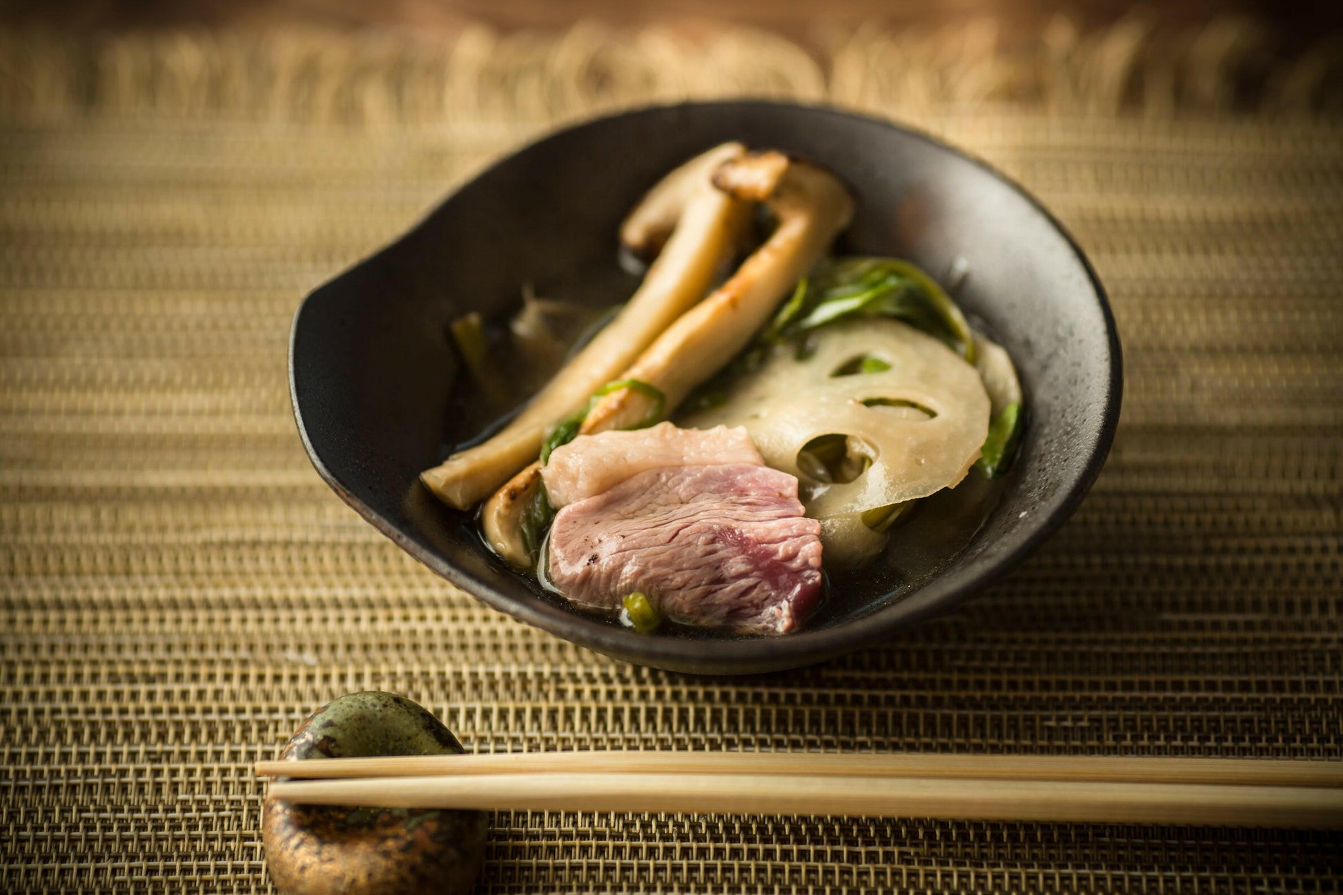 ［鴨鍋］秋薫る・河内鴨の松茸鍋　